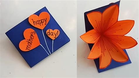 How To Make A Mothers Day Card Out Of Paper Diy Pop Up Heart Mother