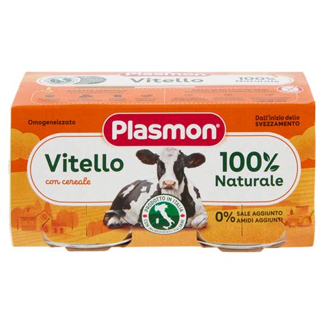 Plasmon Vitello Omogeneizzato Con Vitello E Cereale 2 X 80 G Carrefour