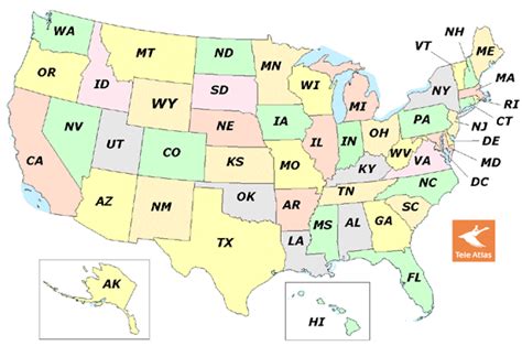 List Of Area Codes For Each State In The Us