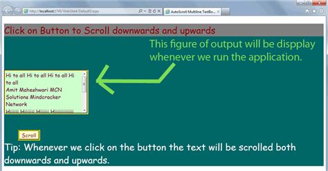 Scrolling An Asp Net Multiline Textbox Using Jquery
