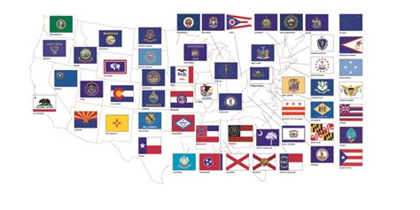 3 X 5 Complete 50 Us States Flag Set Marvin Display
