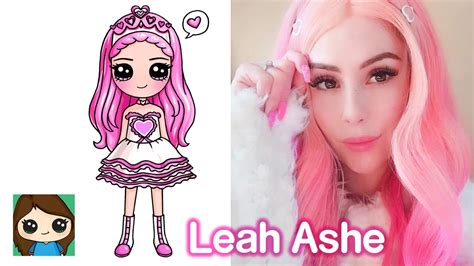 How To Draw Leah Ashe Famous Youtuber