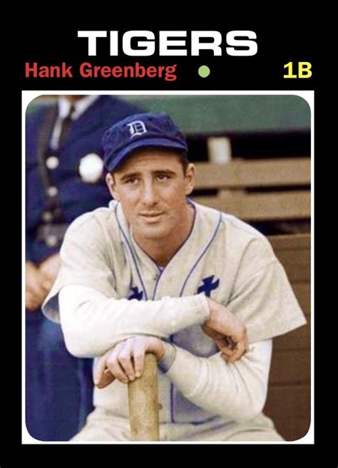 Hank Greenberg Old Baseball Cards Mlb Players Detroit Tigers Baseball