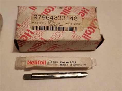 4 Assorted Used Helicoil Taps 2csb 4csa 4863 3 10 32 Sti See Below