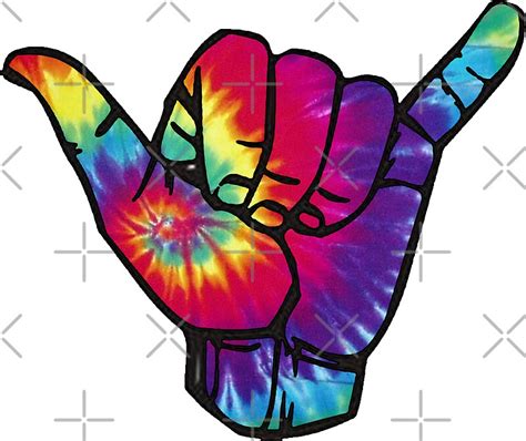 Hang Ten Hand Stickers By Jakemurray21 Redbubble