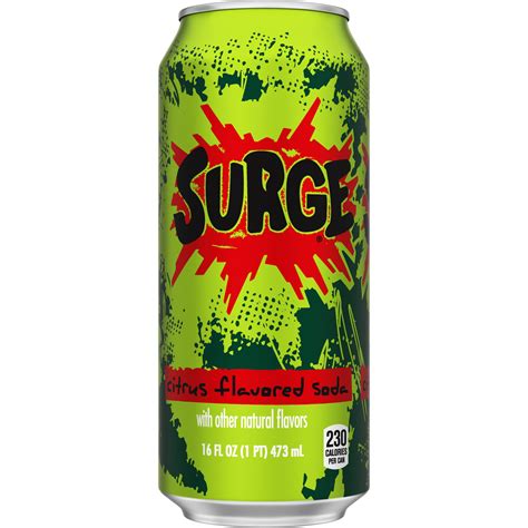 Surge Citrus Soda Soft Drink 16 Fl Oz Walmart Inventory Checker