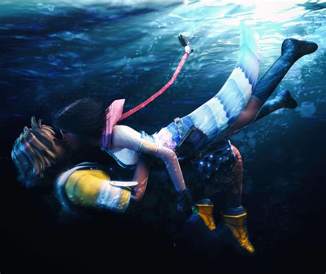 Underwater Kiss Yuna X Tidus By Sreliata On Deviantart