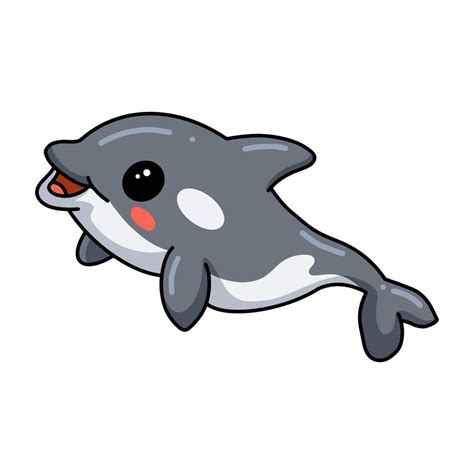 Cute Little Killer Whale Cartoon 10807976 Vector Art At Vecteezy