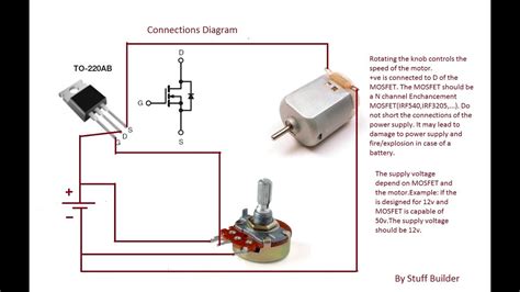 How To Build The Simplest Dc Motor Speed Controller Using Potentiometer