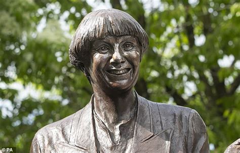 Bronze Statue Of Victoria Wood Is Unveiled Outside Hometown Library