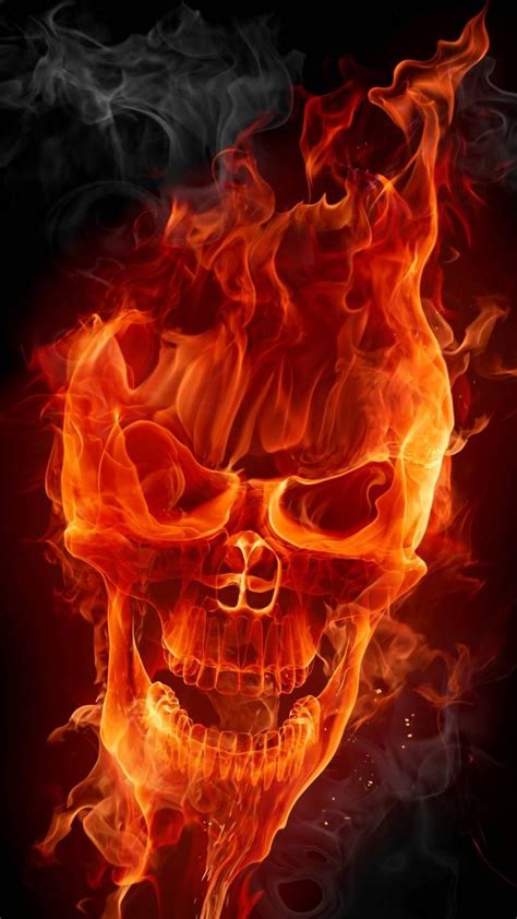 Flaming Skull Wallpaper By Ademoss80 41 Free On Zedge Skull