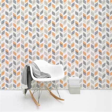 Galerie Unplugged Abstract Leaf Pattern Retro Geometric