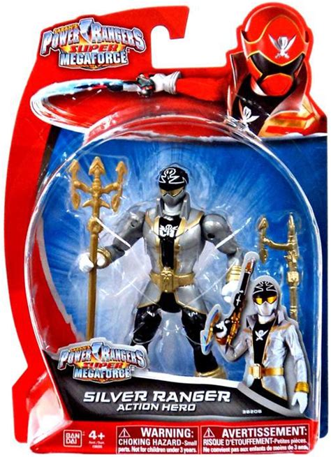 Power Rangers Super Megaforce Silver Ranger Action Figure Action Hero