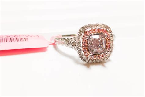 110ct Fancy Light And Intense Pink Diamond Engagement Ring