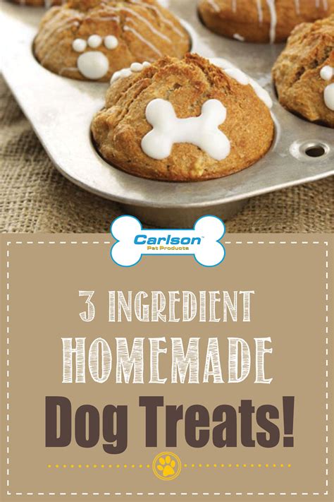 Three Ingredient Homemade Dog Treats Carlson Pet Products Recipe
