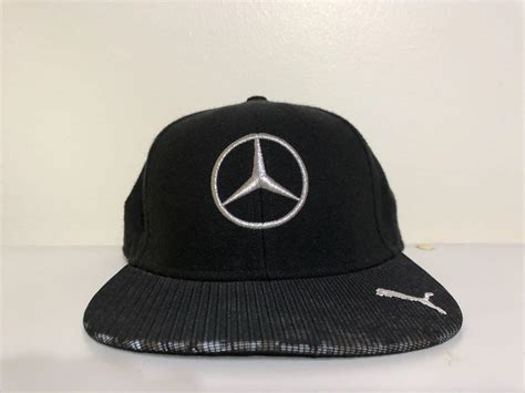 Mercedes Amg Petronas Black Flat Brim Cap Mens Fashion Watches
