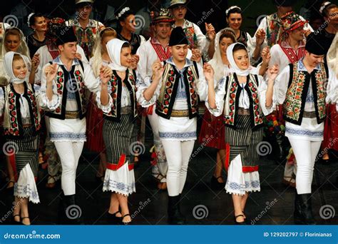 timisoara romania 12 10 2014 romanian folklore dancers editorial photography image of