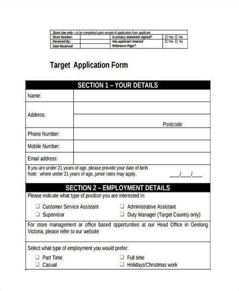 Free 32 Simple Job Application Forms In Pdf Ms Word Excel