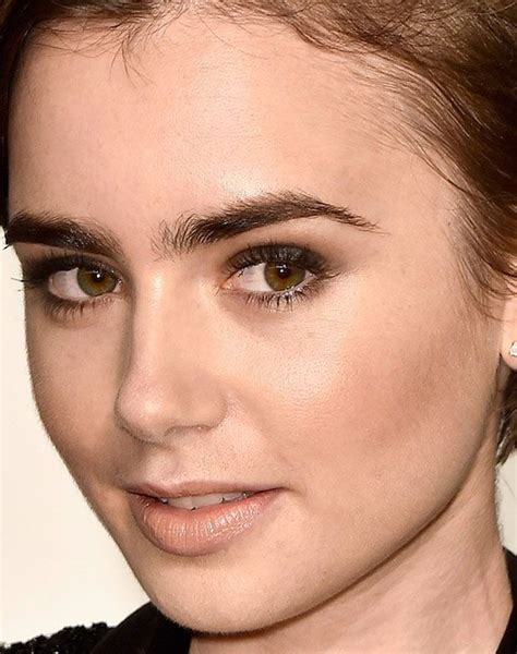 Close Up Of Lily Collins At The 2015 Vanity Fair Oscar Party