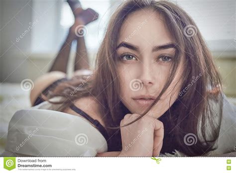 Sensual Girl Lying Stock Image Image Of Sunlight Girl 72352671