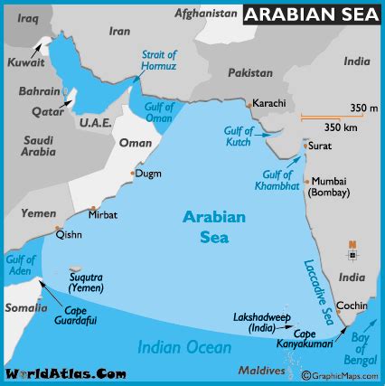 Map Of Arabian Sea Region