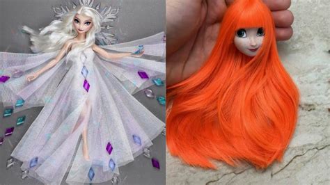 Gorgeous Diy Barbie Elsa Doll Dresses Toy Hacks Youd Wish Youd