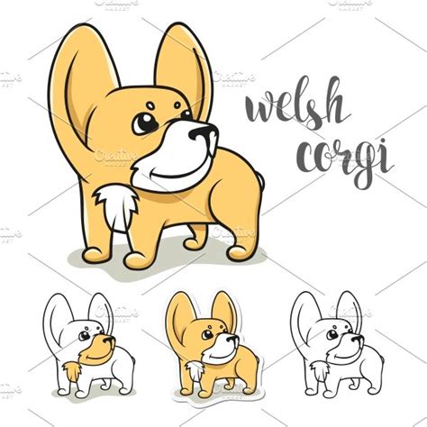 Funny Character Funny Dogs Illustrator Graphics ~ Creative Market
