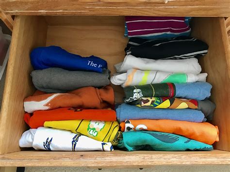 Folded Laundry In Drawers