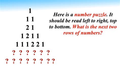 Sequence Number Puzzle Maths Puzzle Youtube