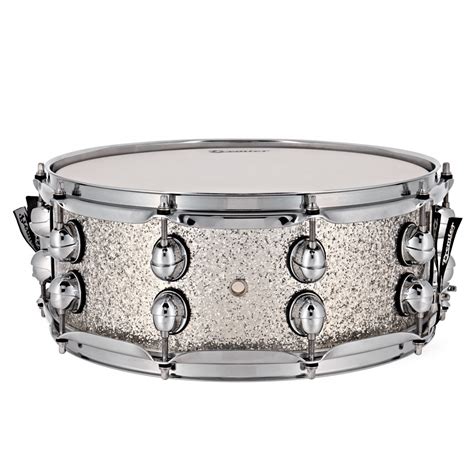 Premier Genista 14 X 55 Birch Snare Drum Silver Sparkle Gear4music
