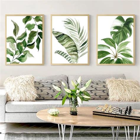 Tropical Poster Tropical Wall Art Watercolor Flower Prints