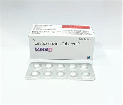 Levocetirizine 5 Mg Tablet For Hospital At Rs 430box In Chandigarh