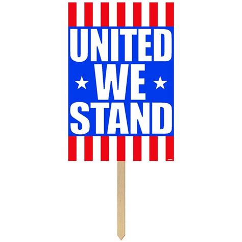 Patriotic Lawn Sign United We Stand 36 United We Stand Lawn