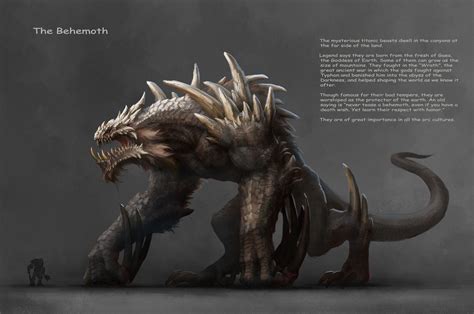 Behemoth At Duckduckgo Fantasy Beasts Monster Concept Art Fantasy