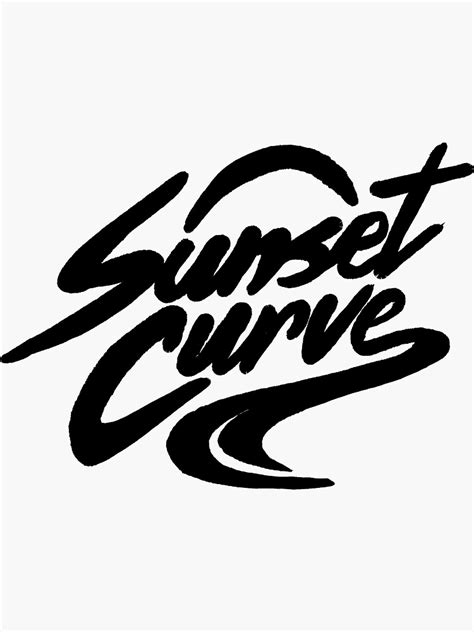 I was so excited to see that netflix released official merch for the show as i'm hoping and. "Sunset Curve" Sticker by AlexndertheDead | Redbubble