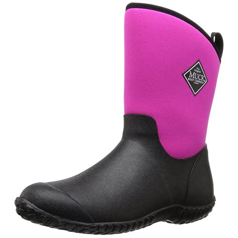 Muck Boot Womens Muckster 2 Mid Rain Boots Pink Neoprene Rubber 6 M