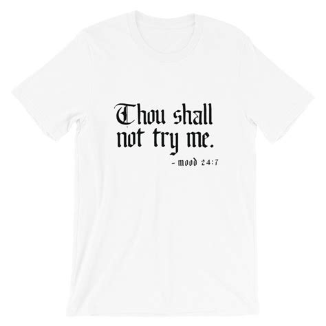 Thou Shall Not Tee Etsy