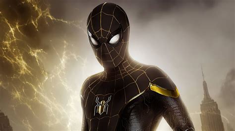 Spider Man black and gold suit Wallpaper 4k HD ID:8196