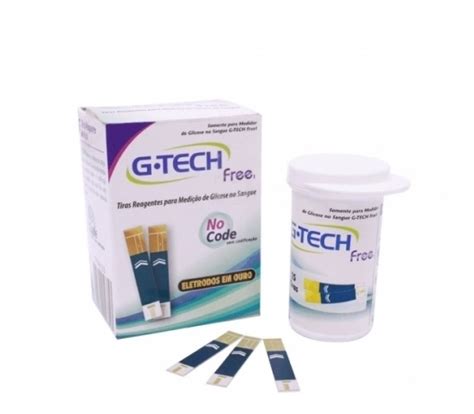 Fita Glicemia Tira Glicose Diabetes Gtech Free Tiras Parcelamento