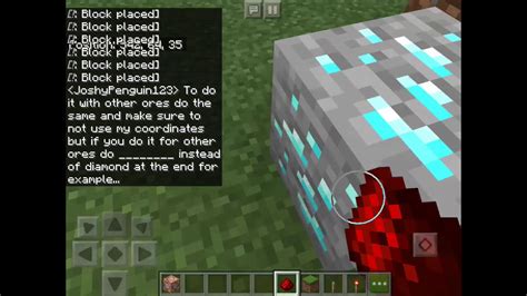 Well, craft a diamond sword! How to make a diamond/ ore generator in minecraft pe and ...