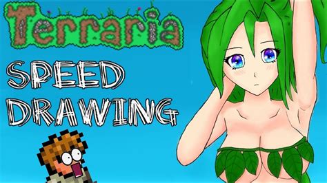 Terraria Speed Drawing Sexy Dryad Youtube