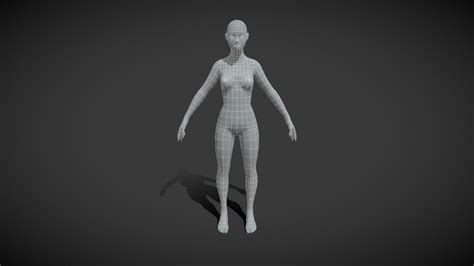 female body base mesh 3d model buy royalty free 3d model by 3ddisco [ee7c009] sketchfab store