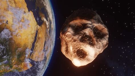 Asteroid Hits Earth On Map