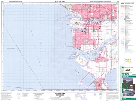 Topographic Map Of Lulu Island Bc