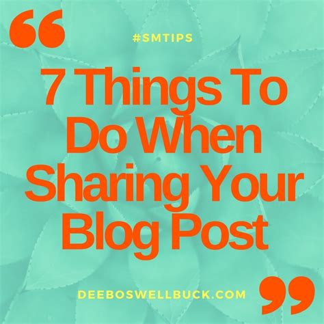 7 Ways To Share Your Blog Content Dee Boswell Buck Creative
