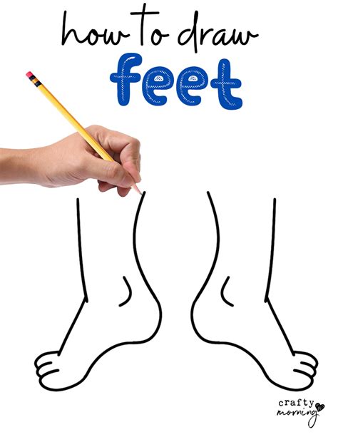 How To Draw Feet Easy Step By Step