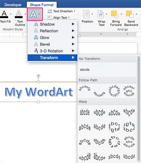 Create Word Art Designs Word и Excel помощь в работе с программами