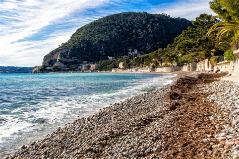 Beach Of Eze Sur Mer In South France Stock Photo Image