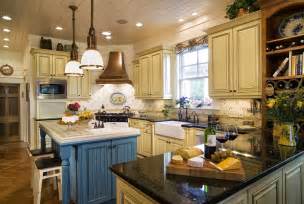 French Country Kitchen Blue And Yellow Video And Photos