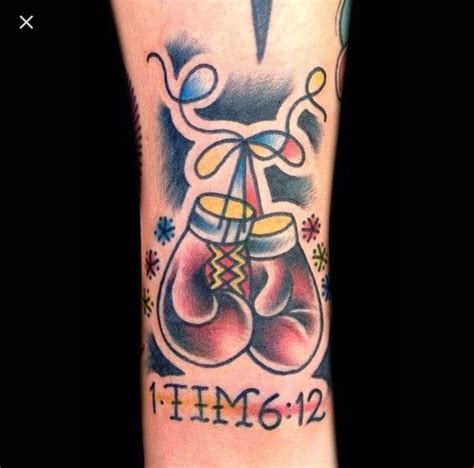 Shop 2,000+ artist designs or create your own. Traditional boxing glove tattoo | Boxing gloves tattoo ...